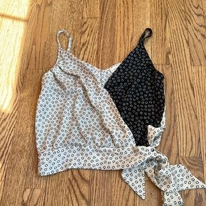 Black and white tank